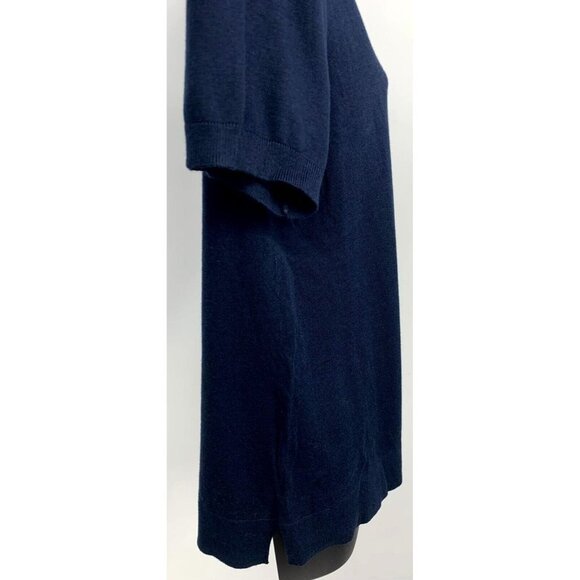 Ann Taylor Women Sweater Shirt Size Large Blue Crew Neck Knitted Keyhole New - Picture 5 of 7